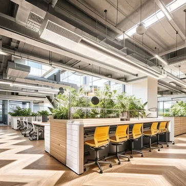 sunny,office,industrial style